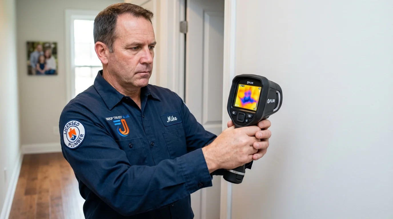 Thermal imaging leak detection by Johns Plumbing LLC in Califon